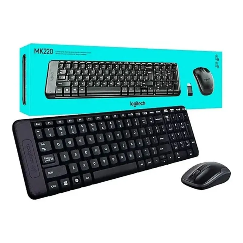 Kit teclado e mouse wireless MK220 Logitech