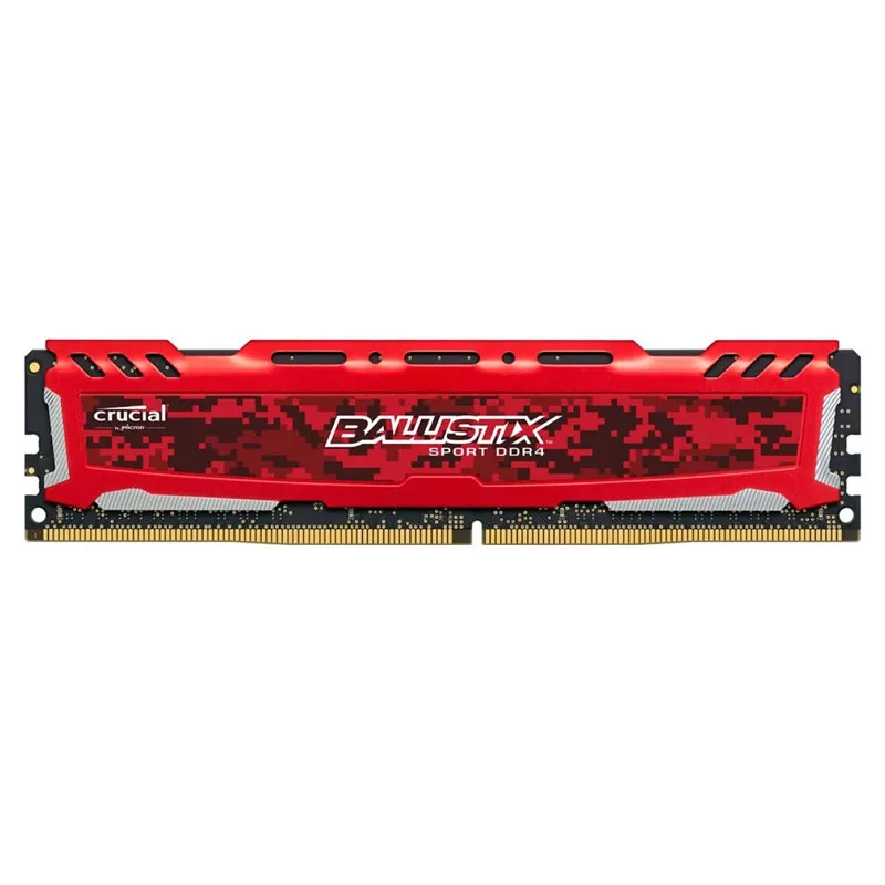 Memória Crucial Ballistix Sport LT 4GB 2400Mhz DDR4 CL16 Red - BLS4G4D240FSE