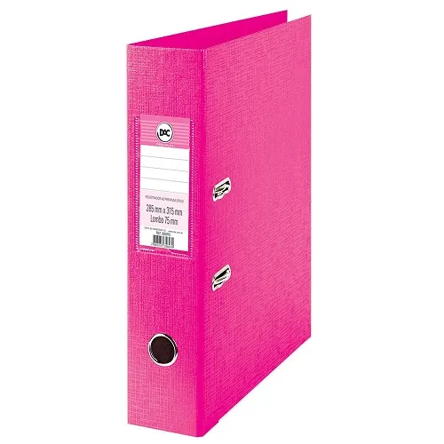 REGISTRADOR AZ DAC TRENDY OFICIO-LOMBO 75mm Rosa