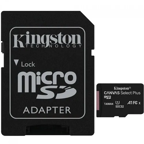 Cartão de Memória Kingston Canvas Select Plus Micro SDXC 128GB V10, SDCS2/128GB.