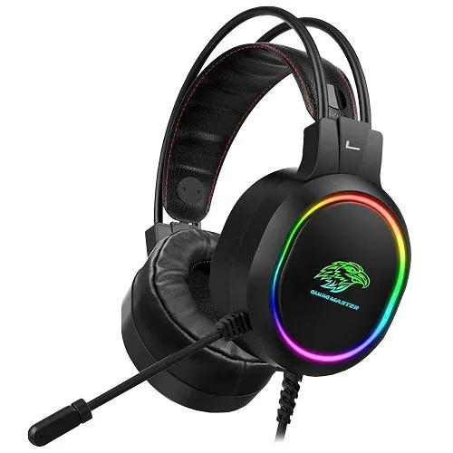 Headset Gamer K-mex Ar43 Digital 7.1 Led Rgb Conexão Usb