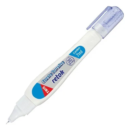 Caneta corretiva refix 7ml TRIS, ponta média.