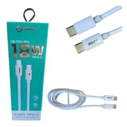 Cabo usb-c para usb-c 18w (cb-tpc-tpc shinka).