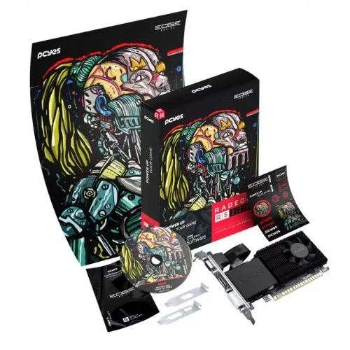 Placa de vídeo PCYEs RADEON R5 220 2GB DDR3 64 BITS Projeto Edge  - PPER5DR3LPBR