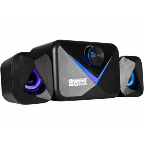 Subwoofer Gamer Stereo SS8012 c/Leds coloridos - KMEX