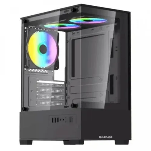 Gabinete Gamer Bg-055 Hit Pro 3x Fan RGB Vidro Temperado Bluecase.