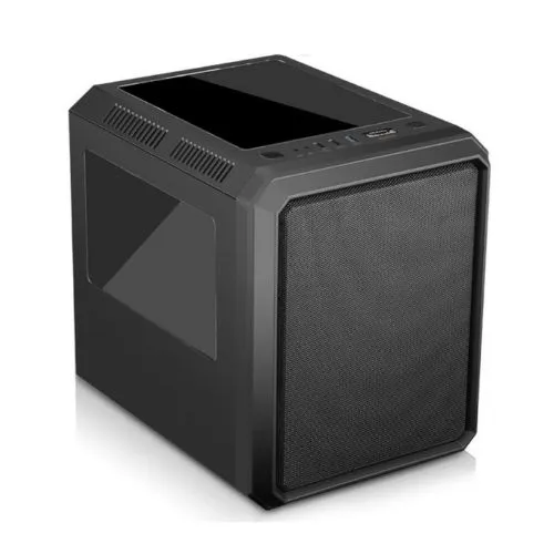 Gabinete Gamer K-mex Microcraft III, Mini Tower M-Itx/Atx com fan, sem fonte, Preto - CG-03RC