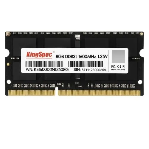 Memória Notebook DDR3 8GB 1600MHz Kingspec So-Dimm.