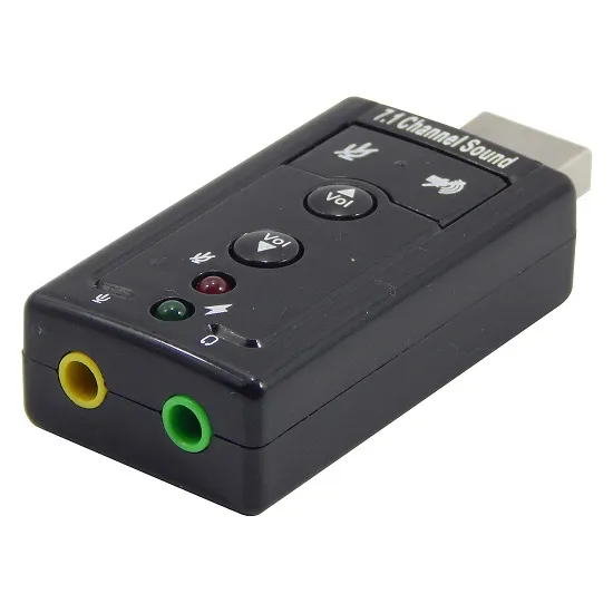 ADAPTADOR USB PLACA DE SOM 7.1 VIRTUAL