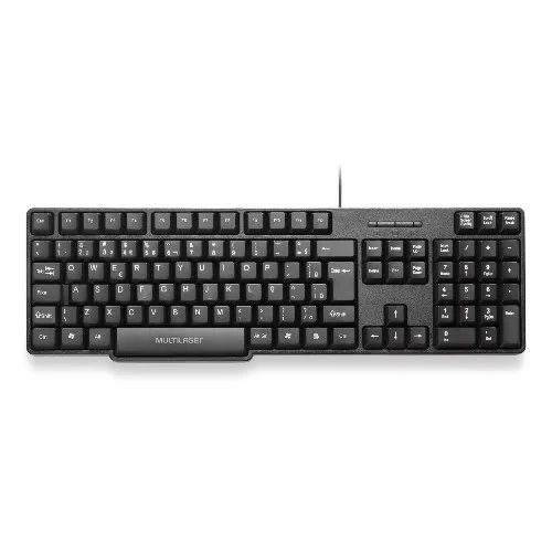 Teclado Multilaser Slim USB preto - TC213
