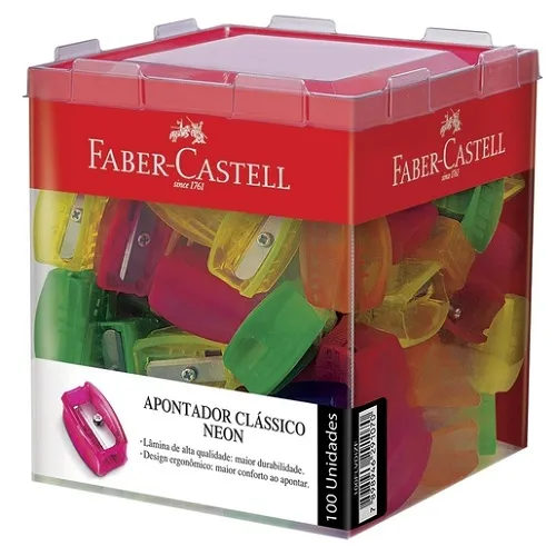 Apontador Faber Castell Neon Sortido
