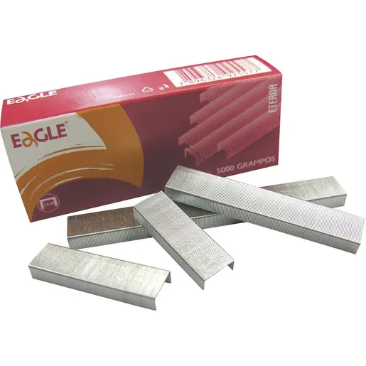 Grampo Eagle 26/6 Aco Galvanizado com 5000 Grampos
