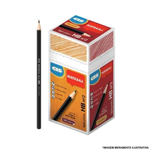 Lapis CIS Preto Sextavado N.2 (unidade)
