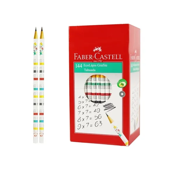 Lapis Faber Castell Grafite Preto Tabuada N.2 - unidade
