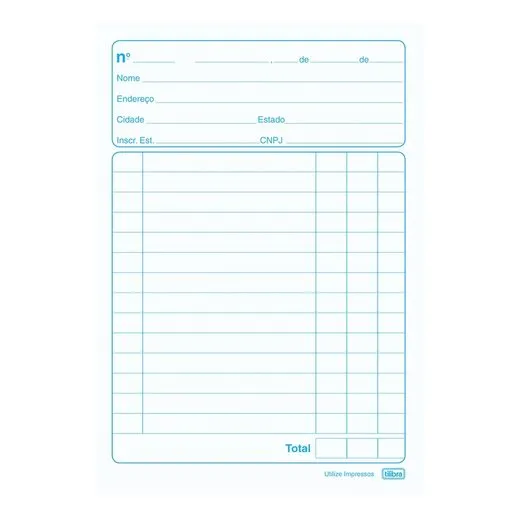 Bloco Nota Neutra 1/32 (Pequena) c/ 50 Folhas - Tilibra