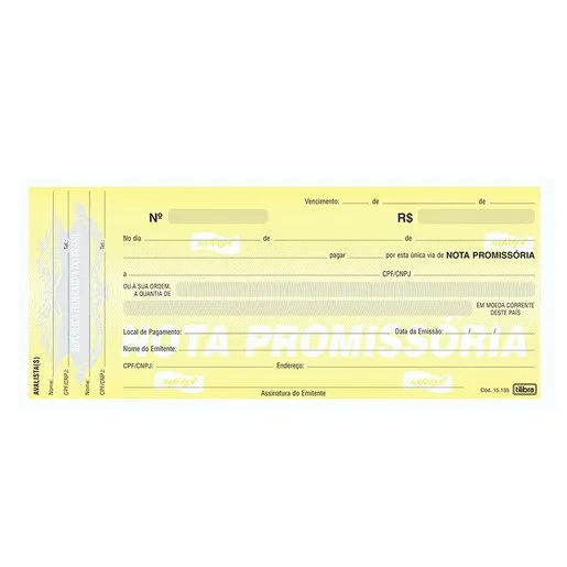 Bloco Nota Promissora unidade com 50 Folhas - Tilibra