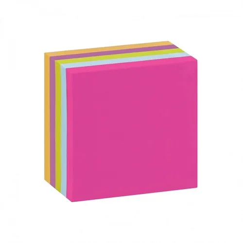 BLOCO ADESIVO MAX CUBO 7 CORES 76MMX76MM MAX