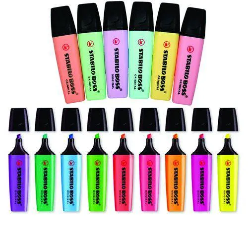 MARCA TEXTO STABILO BOSS SORTIDO - UND NEON/PASTEL