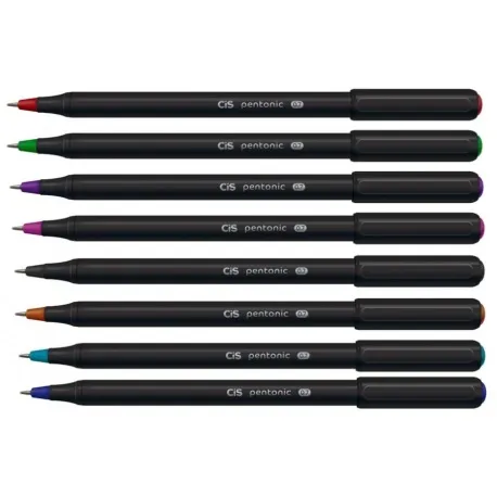 Caneta esferografica Cis Pentonic 0,7mm - cores sortidas - unidade