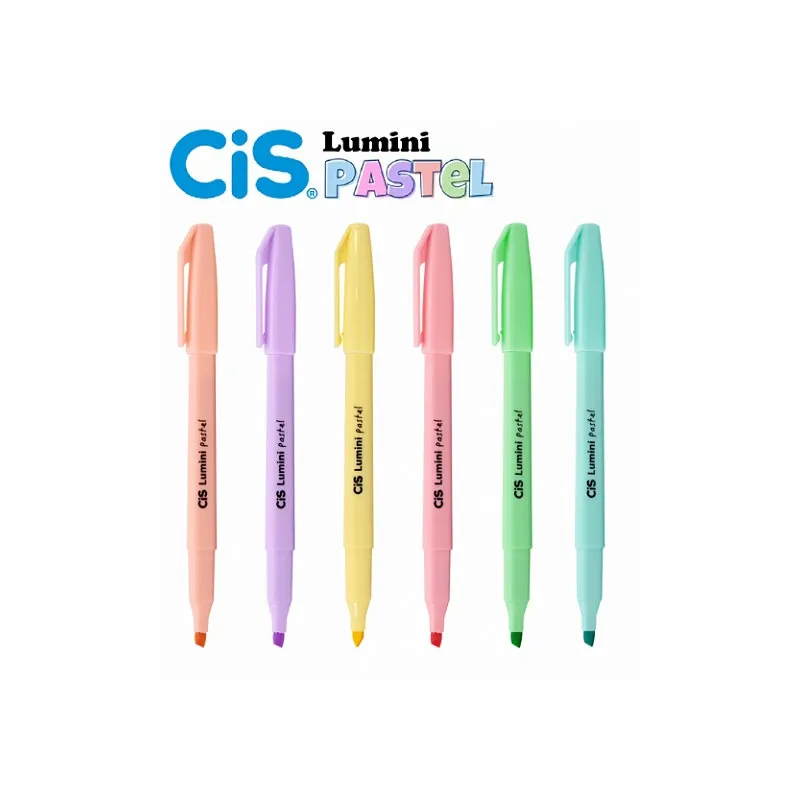 MARCA TEXTO CIS LUMINI PASTEL - CORES SORTIDAS (UNIDADE)
