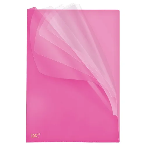 PASTA EM L COM 5 DIVÓRIAS - DAC SOFT ROSA