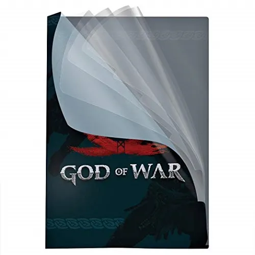 PASTA EM L COM 5 DIVISÓRIAS - GOD OF WAR