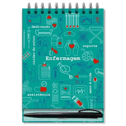 Bloco office Enfermagem - Fina Ideia
