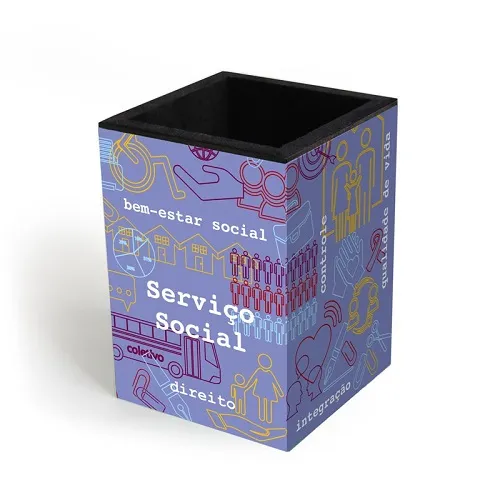 Porta-lapis Servico Social - Fina Ideia