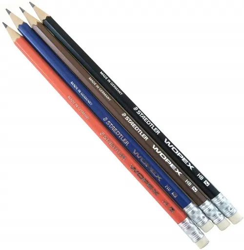 Lápis Grafite Graduado Wopex Office com Borracha HB Staedtler Preto