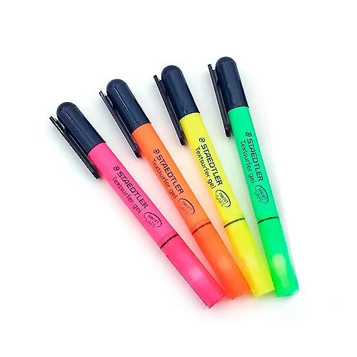 MARCADOR STAEDTLER FLUO GEL TWIST - CORES SORTIDAS