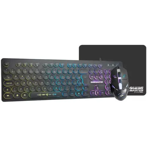 Kit Gamer Km7628 Rgb Steampunk + Mod734 + Pad Fxx - K-Mex I Gaming Master