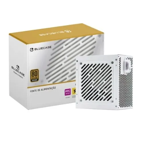Fonte ATX 600W 80 Plus bronze, cabos flat (EZ8898B-600WBX) - BLUECASE