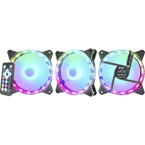 Kit Cooler FAN com 3 Unidades K-MEX Star, 120x120mm, ARGB.